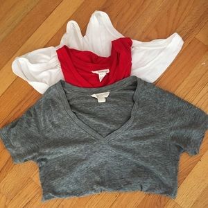 4 v-neck tshirt bundle